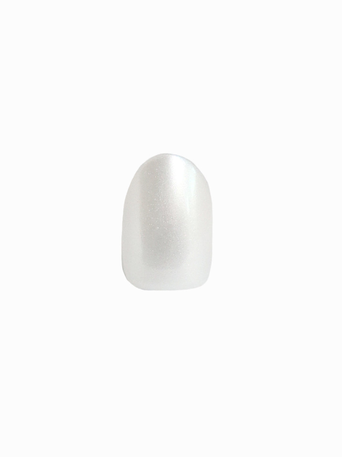 White Shimmer  | Short, Oval